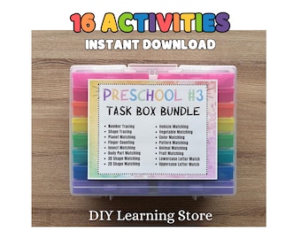 Toddler/PreK Bundle- Instant Download- 16 Matching and Tracing Activities for Toddlers, Preschool, Homeschool, and Special Education-PDF