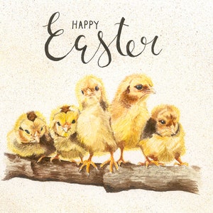 Ostern Karte, Ostern Küken Karte, süße Osterkarte, Ostern Küken Malerei, süße Ostern Küken Karte, Ostern Küken Aquarell, frohe Ostern