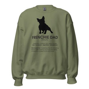 Frenchie Dad Sweatshirt – Funny French Bulldog Graphic, Dog Lover Gift image 1