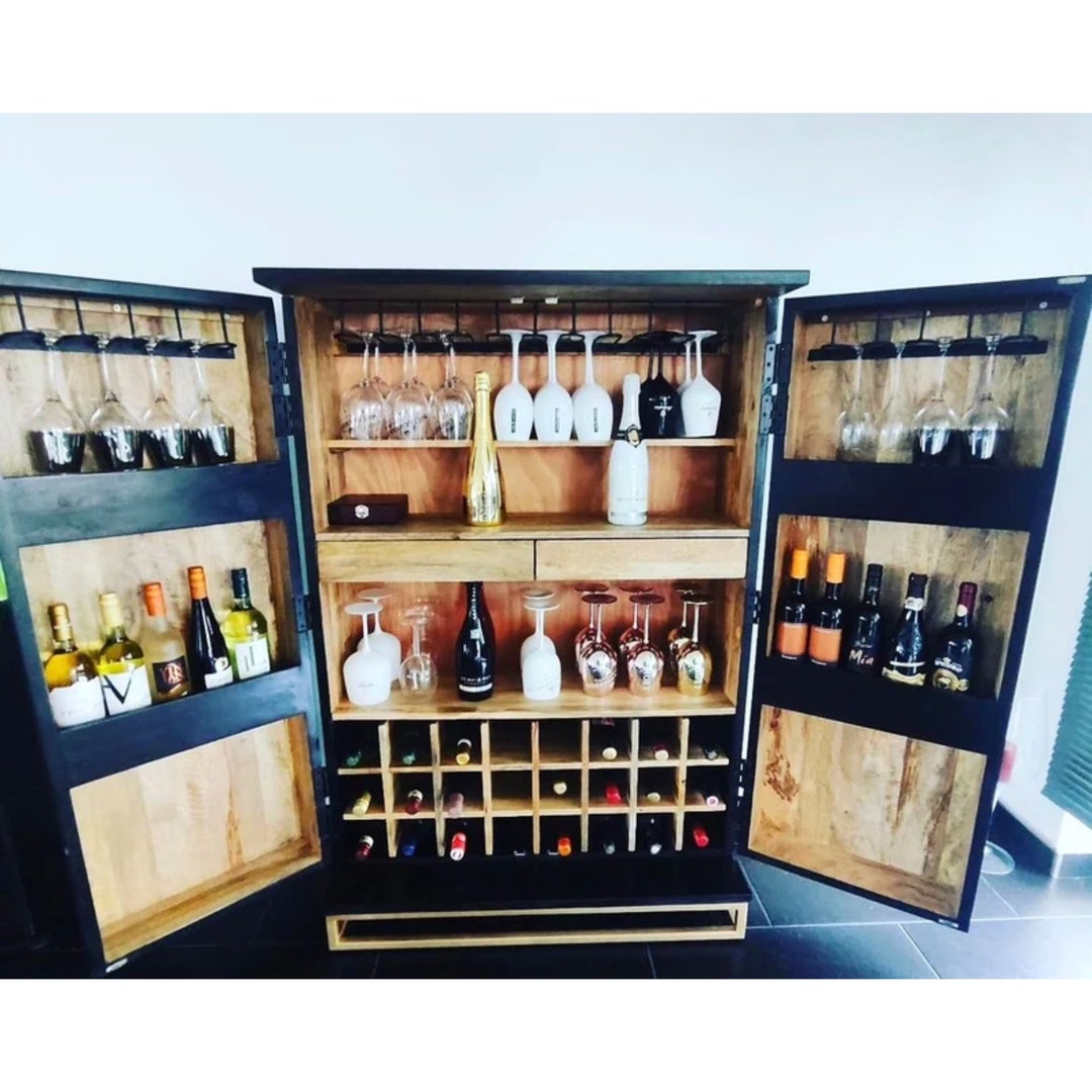 Wine Kitchen Bar Cart Liquor Wine Etsy