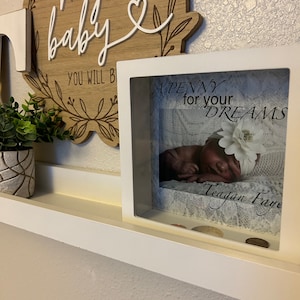 Personalized Piggy Bank, Baby Penny Bank, Nursery Decor, Piggy Bank, Custom Kids Bank, Custom Money Box, Baby Shower Gift, Baby Gift, Bank