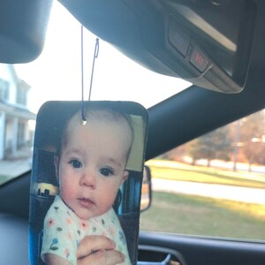 Photo Car Air Fresheners-Gift for Him-Gift for Her-Car Freshie-Scented or Unscented Car Freshener, Picture gift