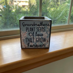 Indoor Planter, Personalized Flower Pot/Picture Flower Pot, Planter for Indoors, Planter,Flower Pot, Rustic Personalized Planter,Centerpiece immagine 9