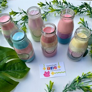 Milk Bottle Pride Candle