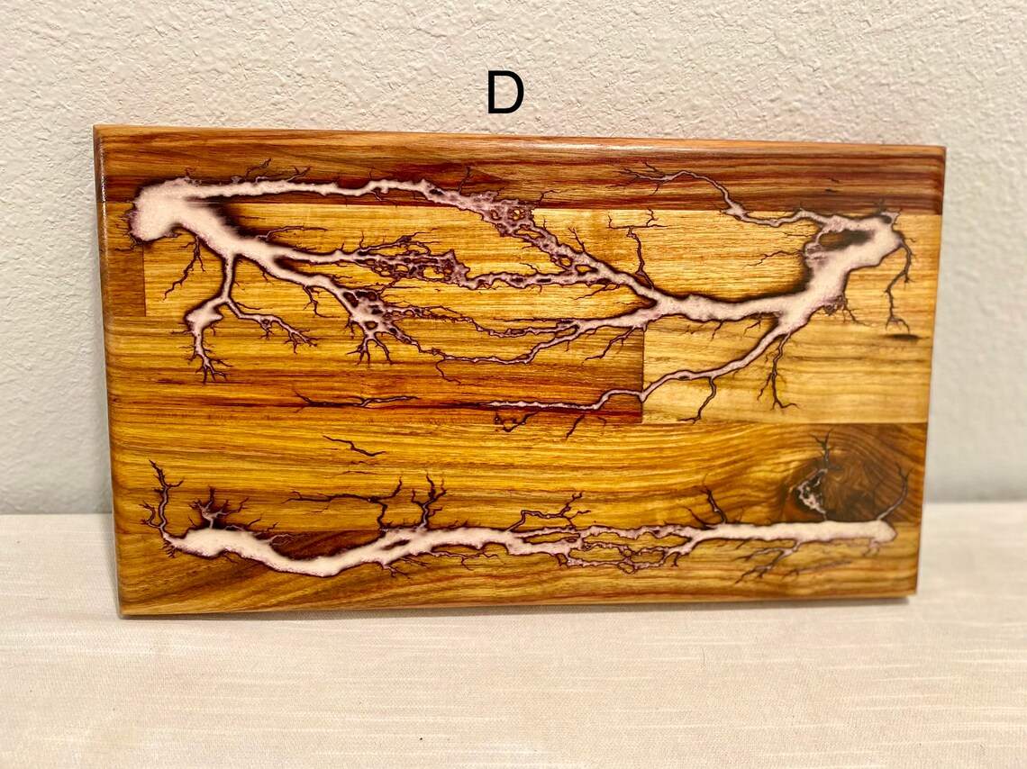 Fractal Burned Epoxy Filled Cutting Boards Etsy