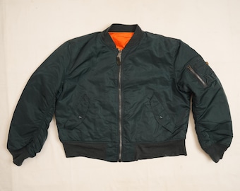 Vintage Alpha Industries Made in Usa MA1 Flight Jacket Size L