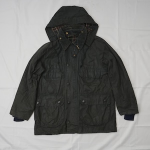 Vintage Barbour Bedale Waxed Jacket – Size Medium 38&quot; – Classic British Heritage – Made in England – Tartan Lining – Wax Cotton Outdoor Coat