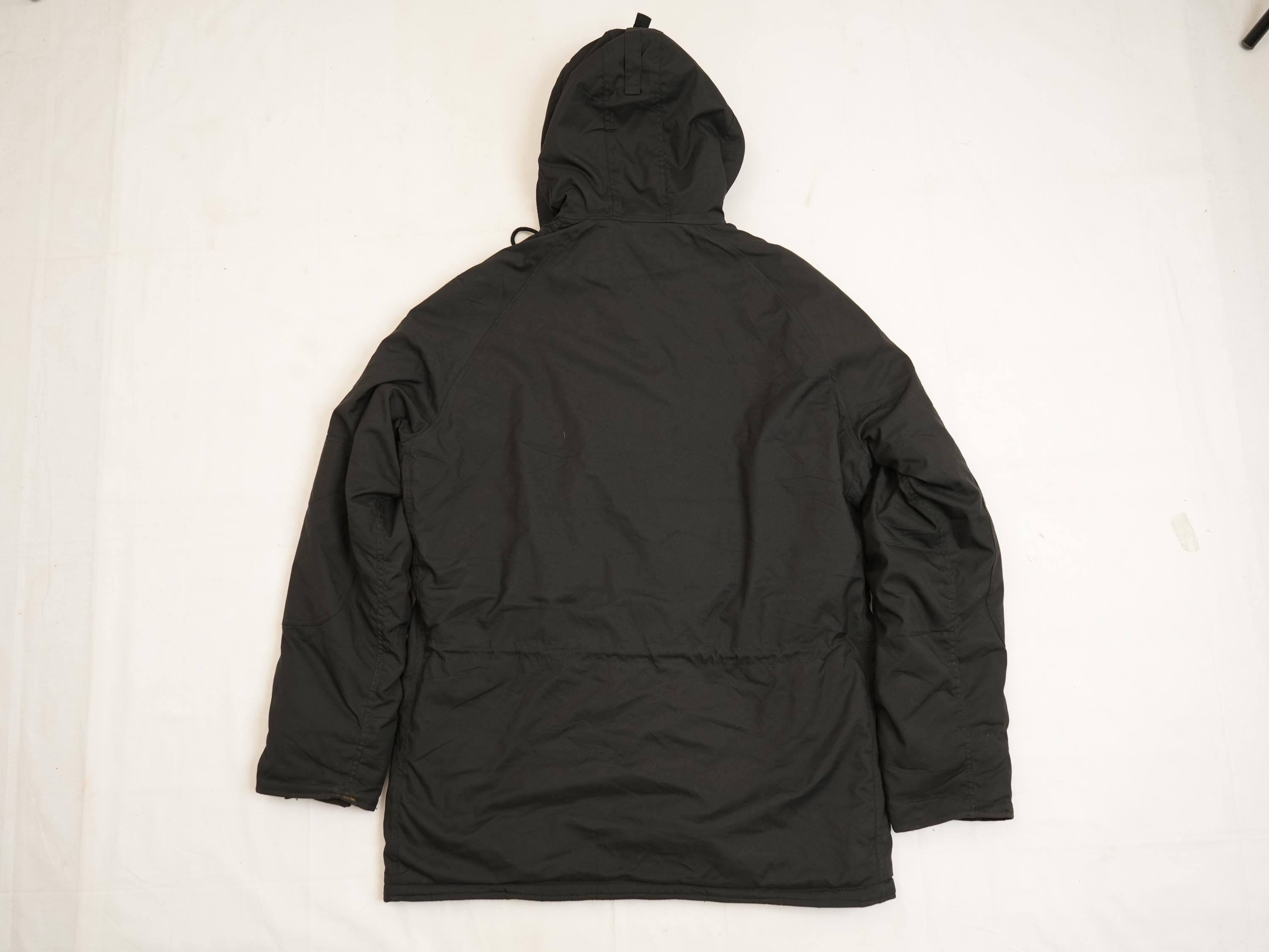 Vintage Alpha Industries N-3B Parka | 90s Military Black Winter