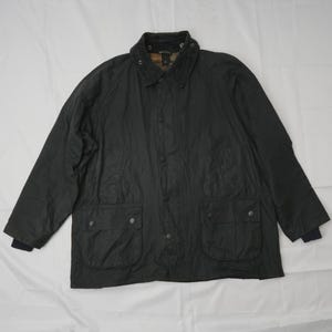 Original Barbour Waxed Bedale Jacket / A101 Bedale Cotton Jacket / Vintage 90s Barbour Jacket / Made in England / X-Large