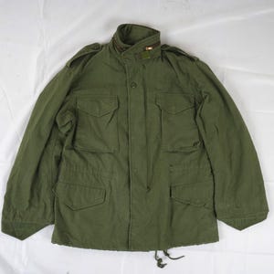 Vintage M-65 Field Jacket: Alpha Industries OG-107 Cold Weather Coat, Vietnam War Era