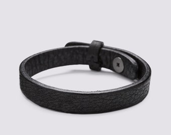 Mens Womens Adjustable Genuine Leather Wristband Bracelet UK