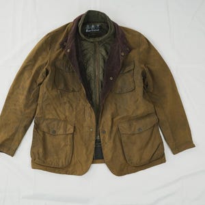 Vintage Barbour Classic Tartan Waxed Cotton Jacket Barbour Original 1984 Tartan Jacket XL Mens