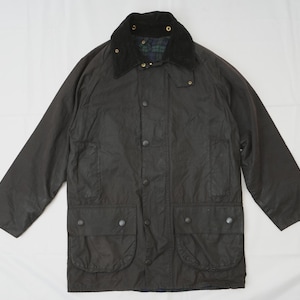 Vintage Barbour Beaufort Waxed Cotton Jacket Men Barbour Beaufort Jacket Small Barbour Waxed Coat C36/91cm Made in England