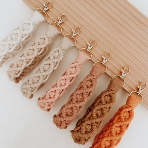 Macrame Wristlet | Macrame Keychain | Macrame Accessories | Gifts For Her
