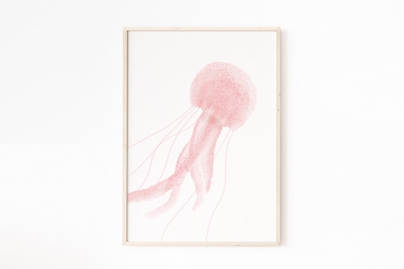 Printable Ocean Theme Decor Nursery Wall Art Ocean Pink | Etsy
