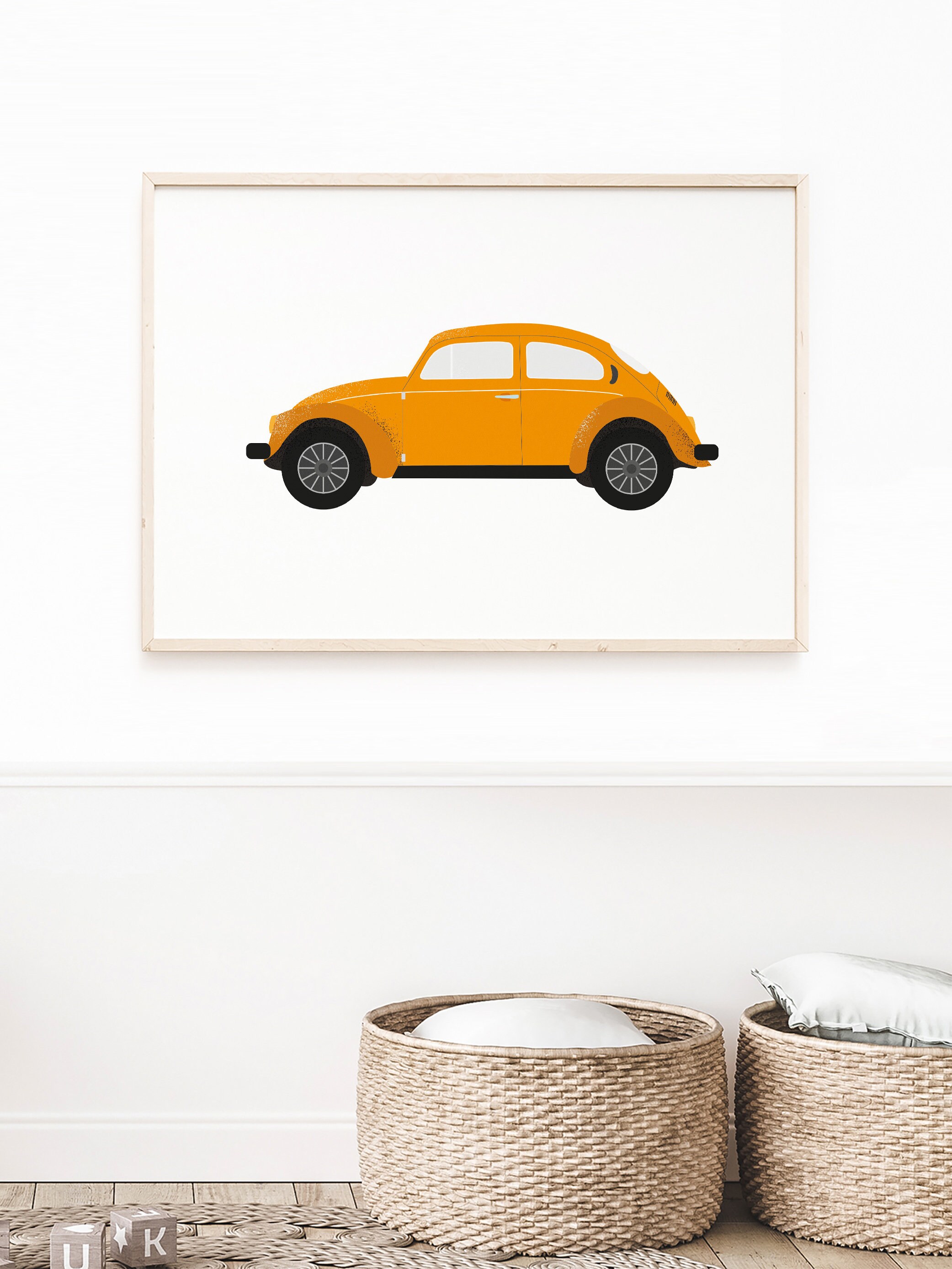 Klassische Auto-Wand-Kunst für jungen Schlafzimmer Dekor | Etsy