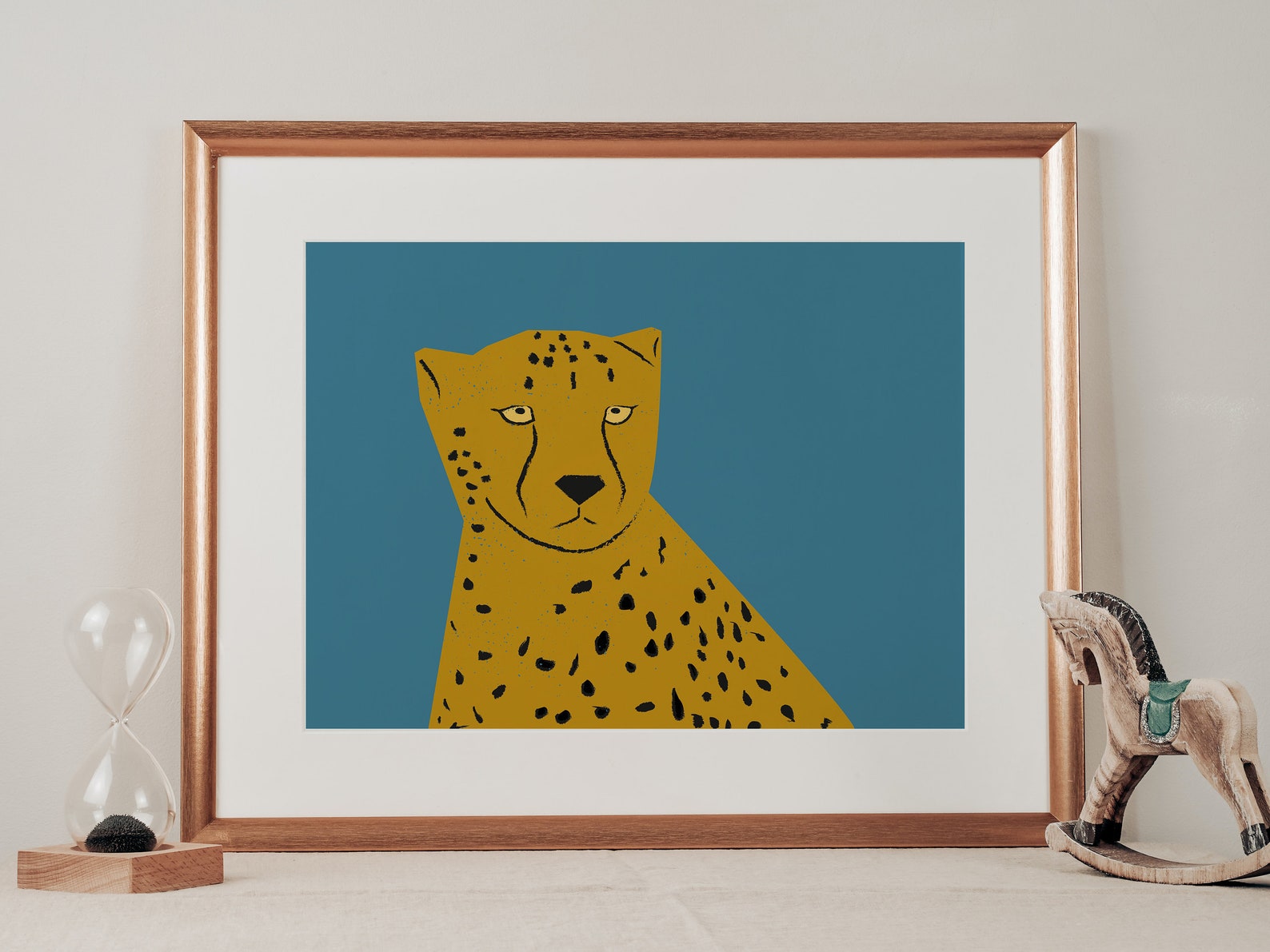 Vintage Jaguar Wall art Jaguar illustrated Poster Cheetah Etsy