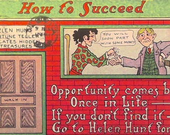 Postcard, Humor, Postmarked 1909