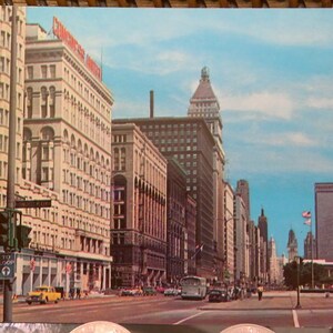 Guardando a nord su Michigan Avenue, Chicago, Illinois. Chicago, "La città bella" 50845-B