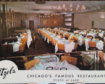 Postkarte, Fritzel's Restaurant, Chicago, Illinois