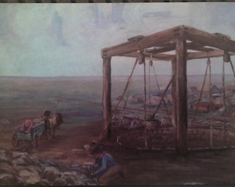 Postcard, The World's Largest Well, Greensburg, Kansas