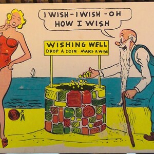 Carte postale, Humour, Baxter Lane Publishing, Wishing Well, Unposted