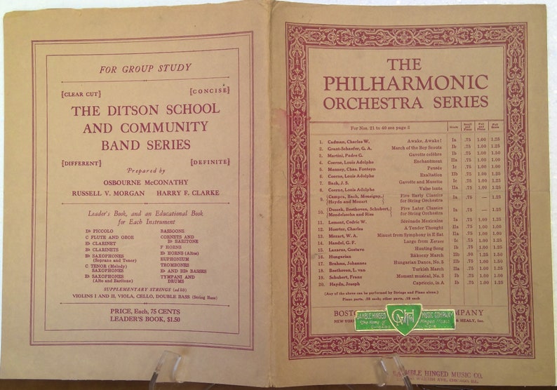 The Philharmonic Orchestra Series circa 1920 image 1