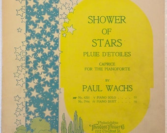 Shower of Stars, Caprice for Piano 1903