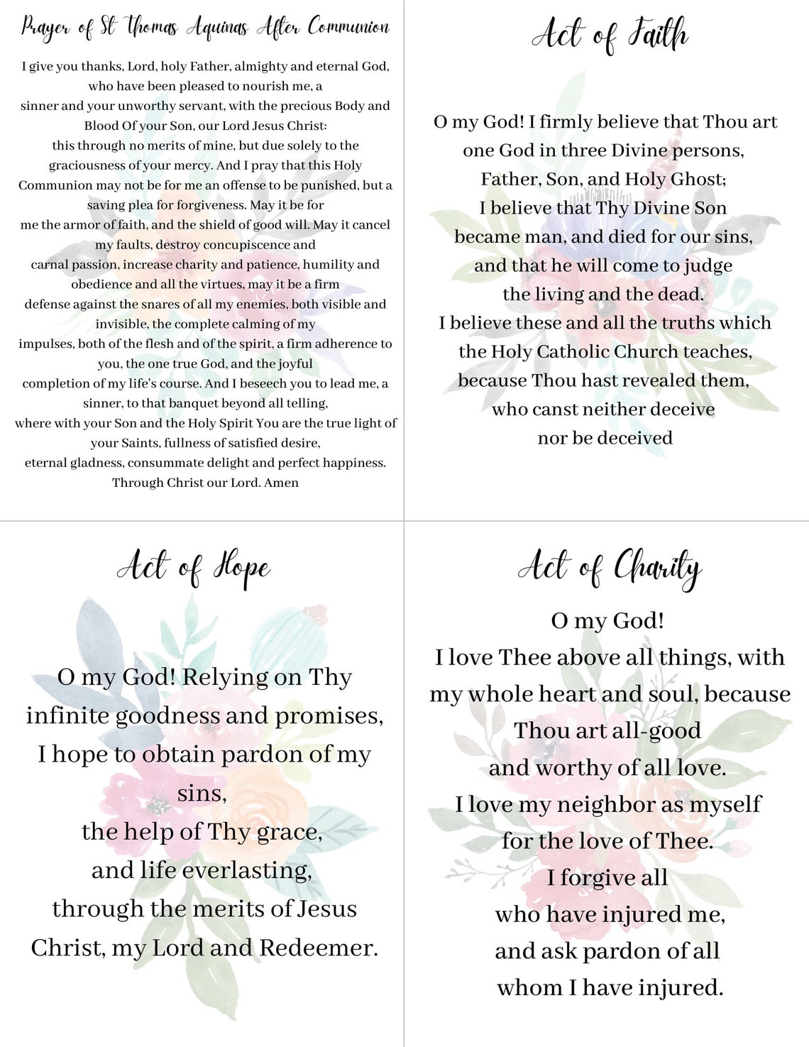 Catholic Daily Prayer Printable - Etsy