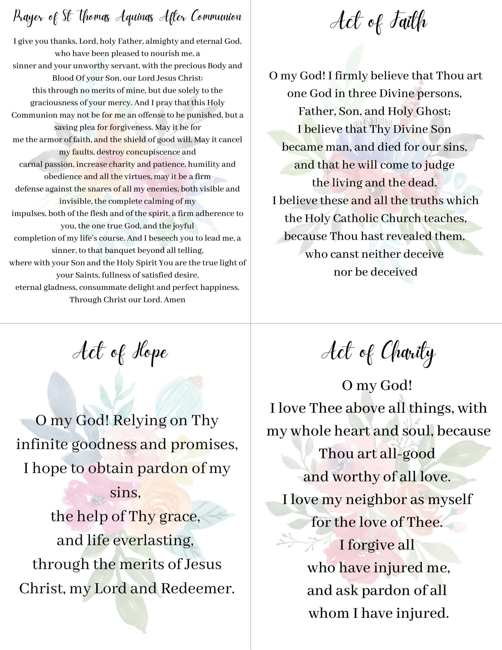 Catholic Daily Prayer Printable - Etsy