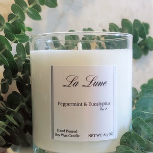 Peppermint & Eucalyptus Soy Candle | 8.5 oz.
