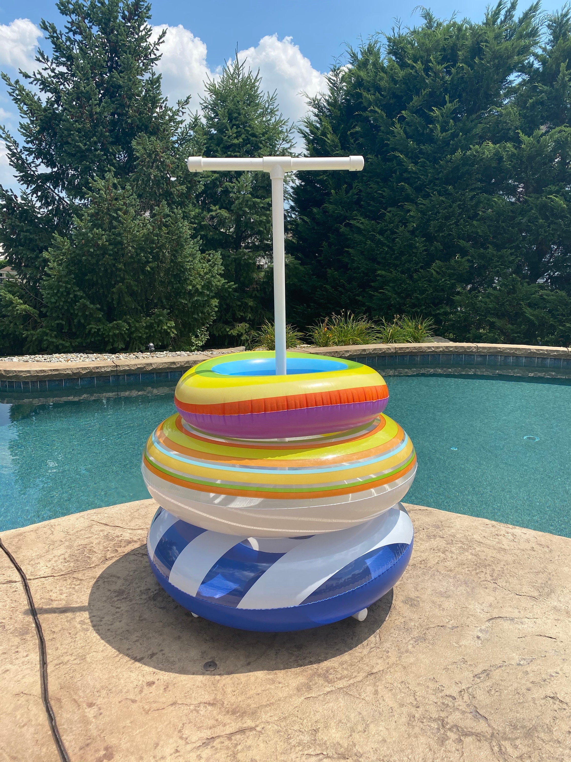 Pool Inner Tube Stacker Etsy