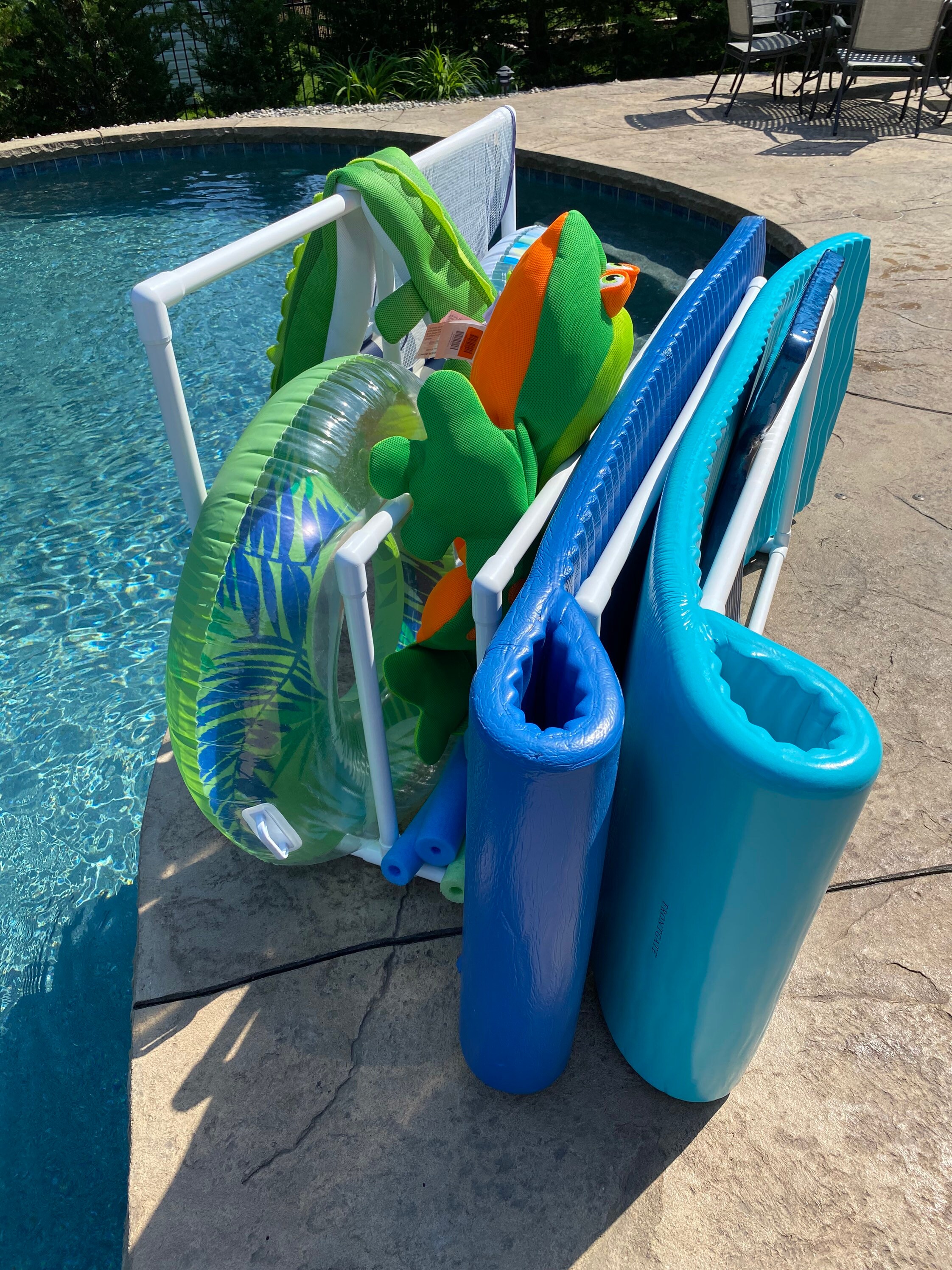Pool Raft Inner Tube Toy Organizer Etsy
