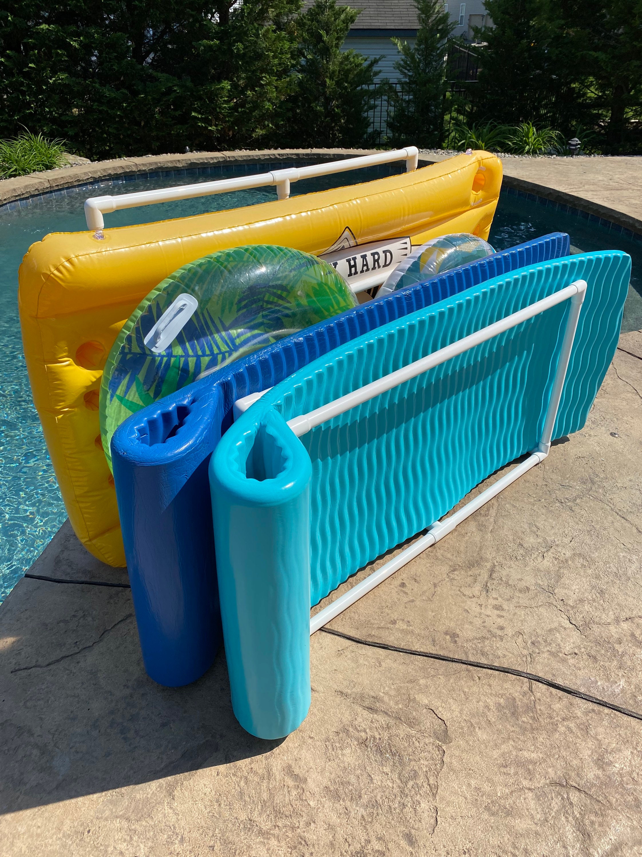 Pool Raft Inner Tube Toy Organizer Etsy