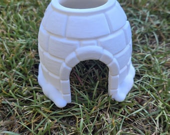 Christmas Elf Doll Igloo | 3D Printed Elf Doll House Accessory, Winter Elf Scene Prop