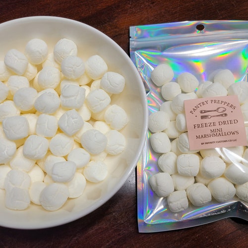 Freeze Dried Marshmallows Puffs Various Flavors Vegan Etsy