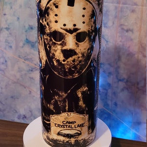 Details about   Friday The 13th 16oz Glass Tumbler Kason Voorhees Horror 