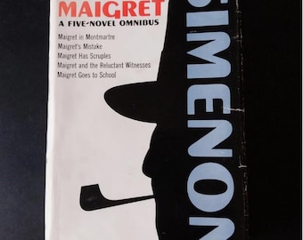 Colección Georges Simenon (D) - El pequeño doctor 5 Novelas Ómnibus Maigret y el perro amarillo Casos cortos del inspector Primera edición Oveja negra