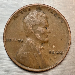 1944 D “Weak D” Lincoln Wheat Cent