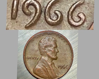RARE 1966 Doubled Die Obverse Lincoln Cent DDO + Reverse Doubling!