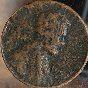 1957 D Wheat Penny Lightweight Unusual Defective Planchet!