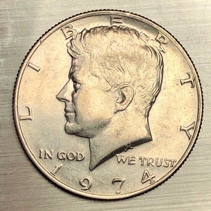 1974 Kennedy Half Dollar Doubled Die Obverse
