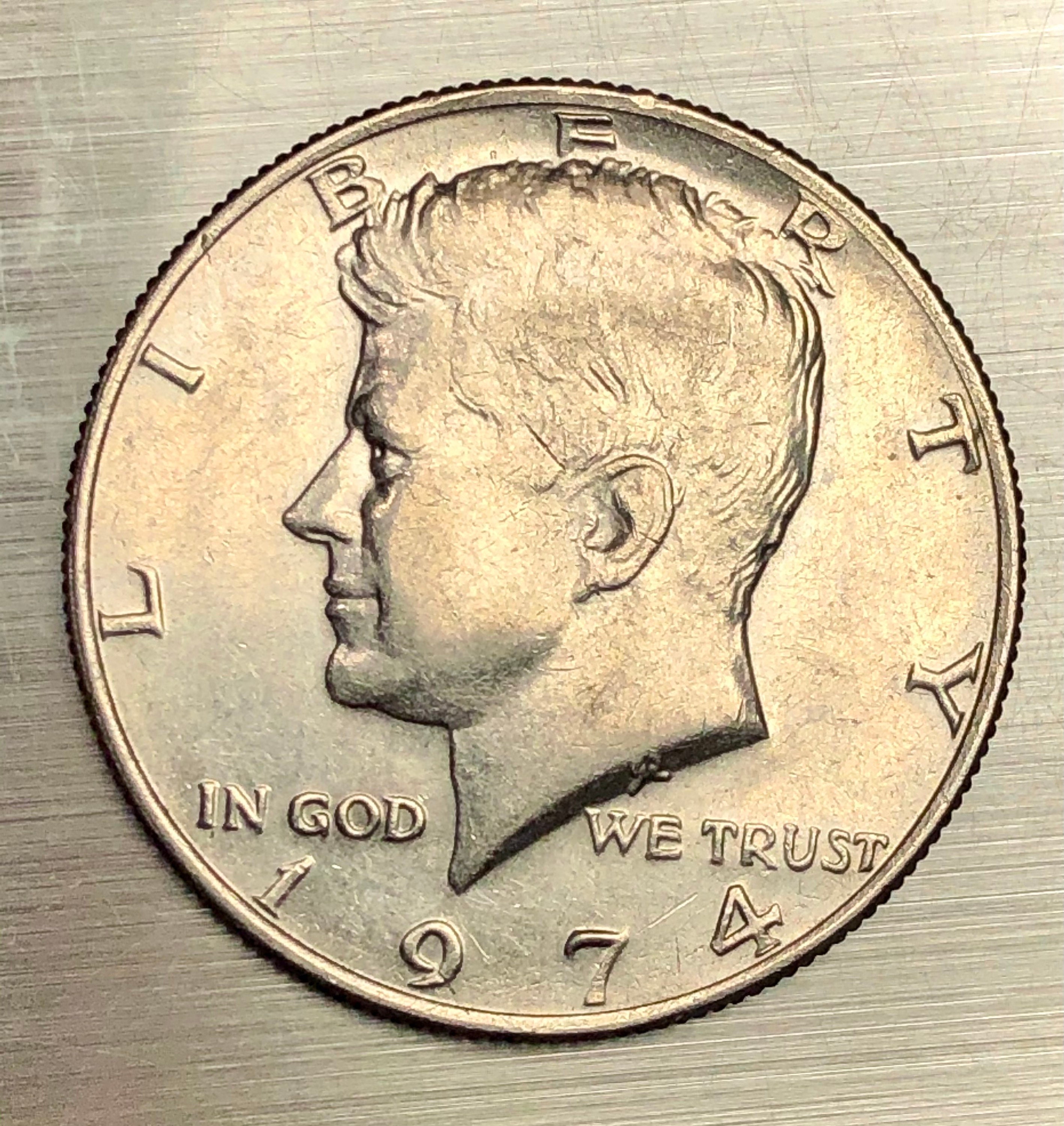1974 Kennedy Half Dollar Doubled Die Obverse - Etsy