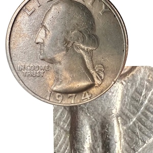 1974 Washington Quarter Doubled Eagle Leg Reverse + Rim/Collar Error