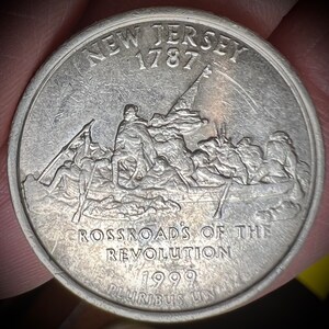1999 New Jersey State Quarter Off Centered Overweight!