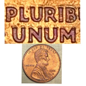 2001 D DDR Lincoln Memorial with Pink Toning!