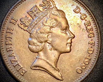 1982 Maple Leaf Canadian One Cent Penny- Elizabeth II - Etsy