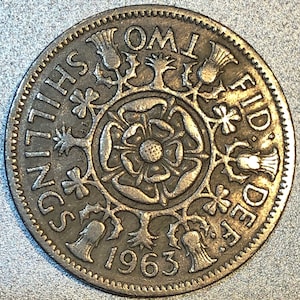 1963 Elizabeth II British 2 Shillings (Florin)