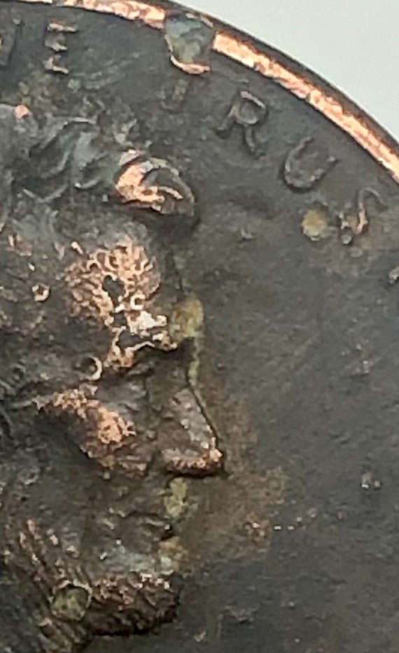 Amazing 1995 D Lincoln Penny Error! Super Dark Planchet & Rim