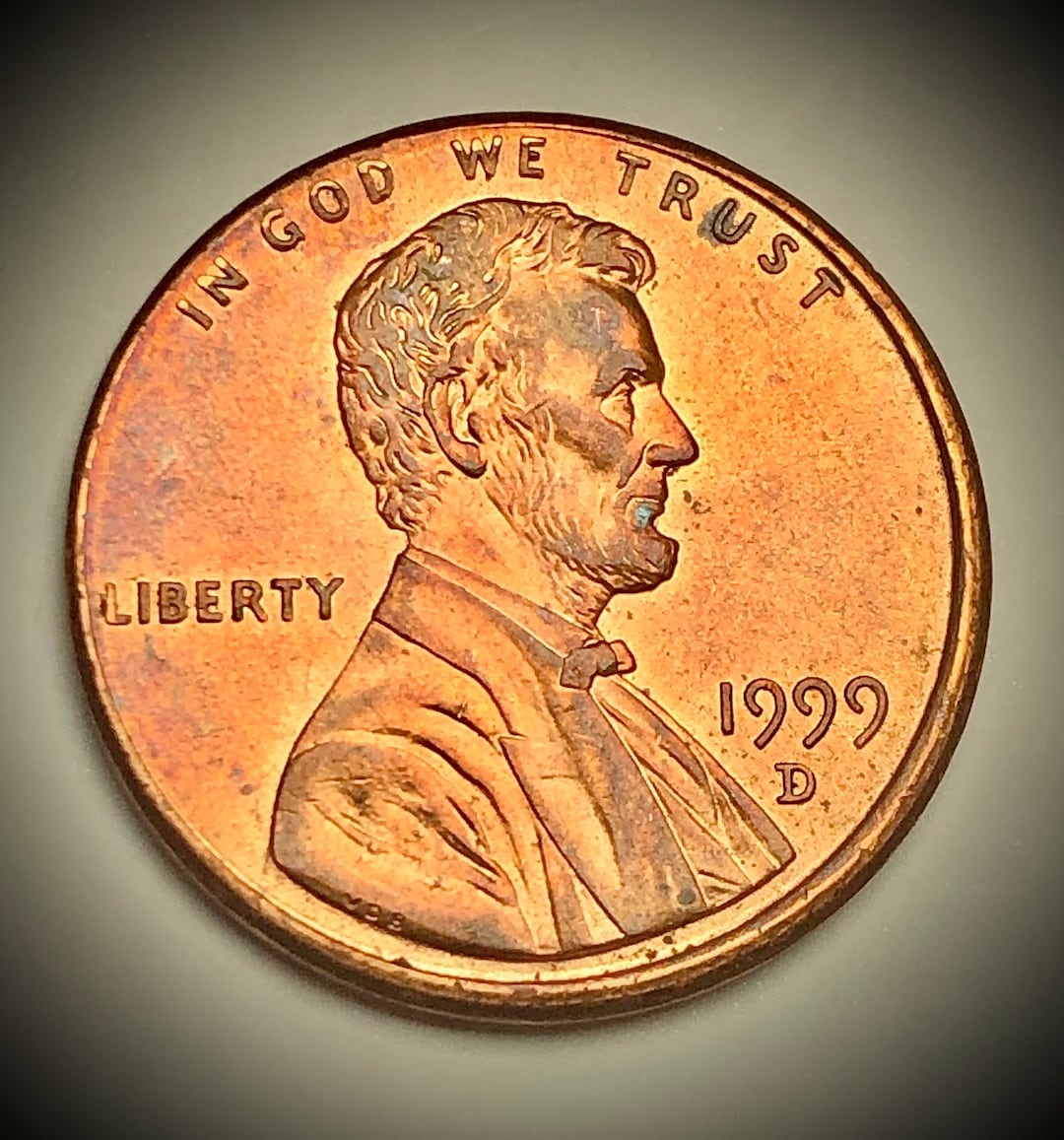 1999 D Misaligned Obverse Die Lincoln Penny W Doubled Earlobe Colorful 1999-d-misaligned-obverse-die-lincoln-penny-w-doubled-earlobe-colorful